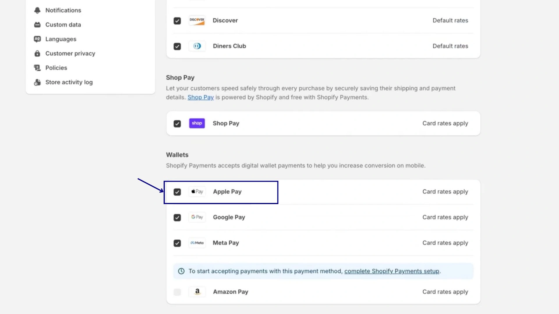 How To Add Apple Pay to Shopify Store 3
